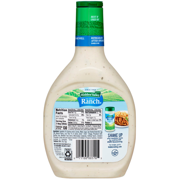 Original Ranch Salad Dressing & Topping, Gluten Free - 24 Ounce Bottle